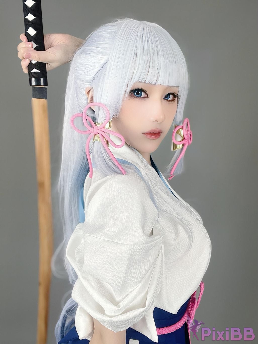 Cosplayer young love Youmeko Genshin Kamisato Ayaka PixiBB.COM 026