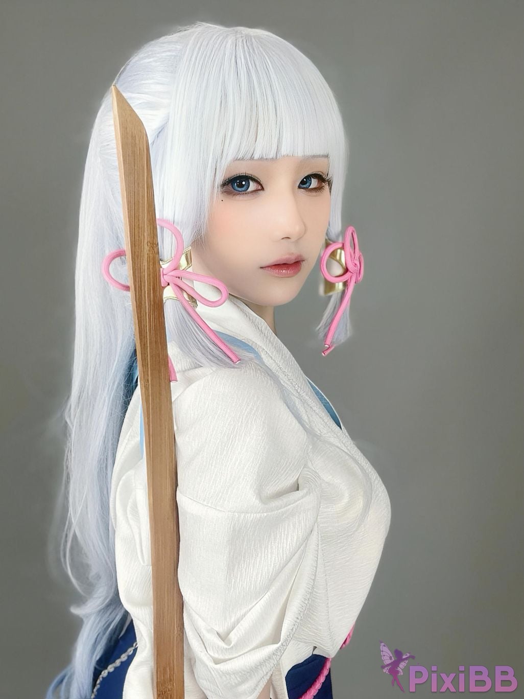 Cosplayer young love Youmeko Genshin Kamisato Ayaka PixiBB.COM 027