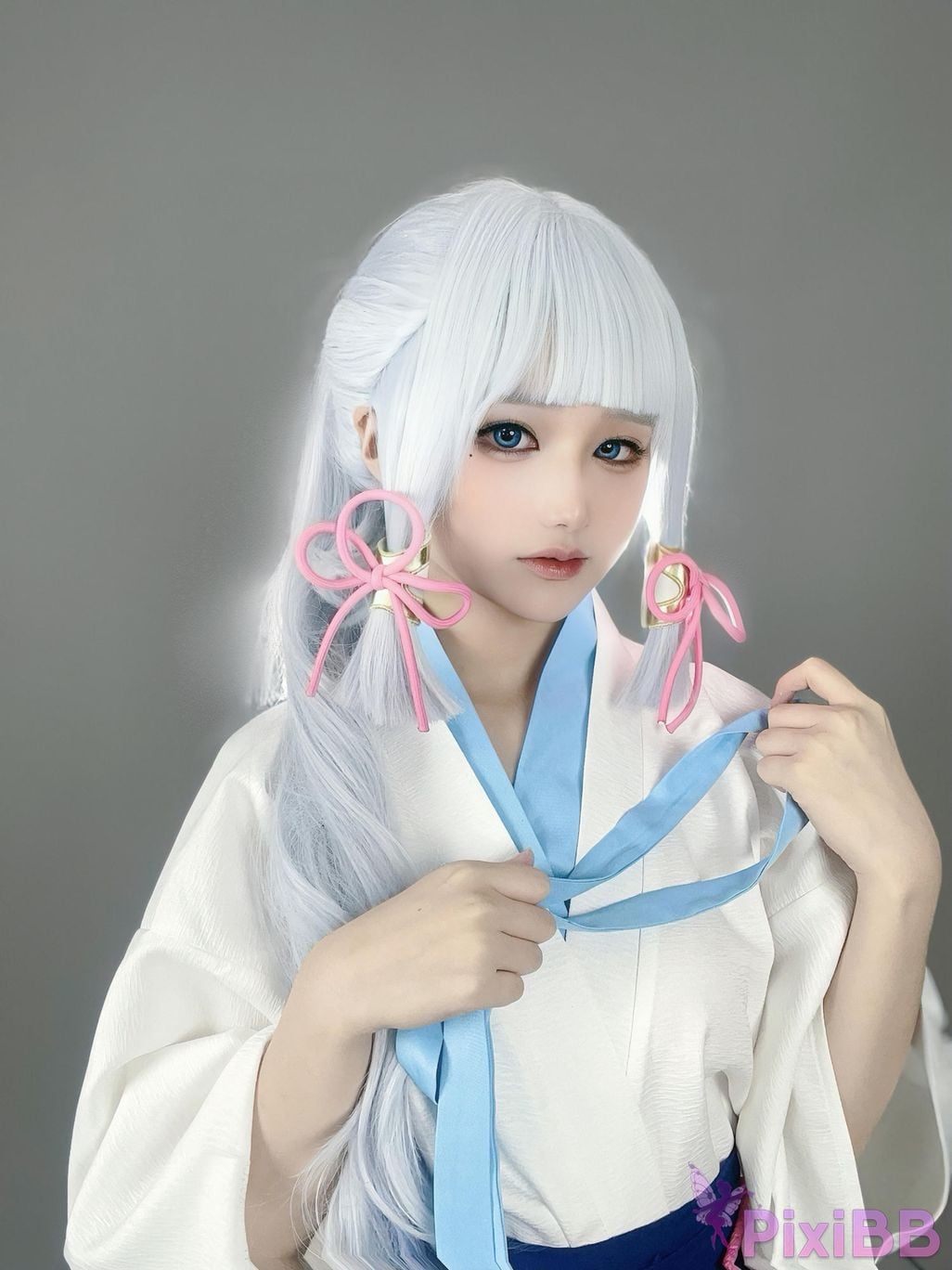 Cosplayer young love Youmeko Genshin Kamisato Ayaka PixiBB.COM 028