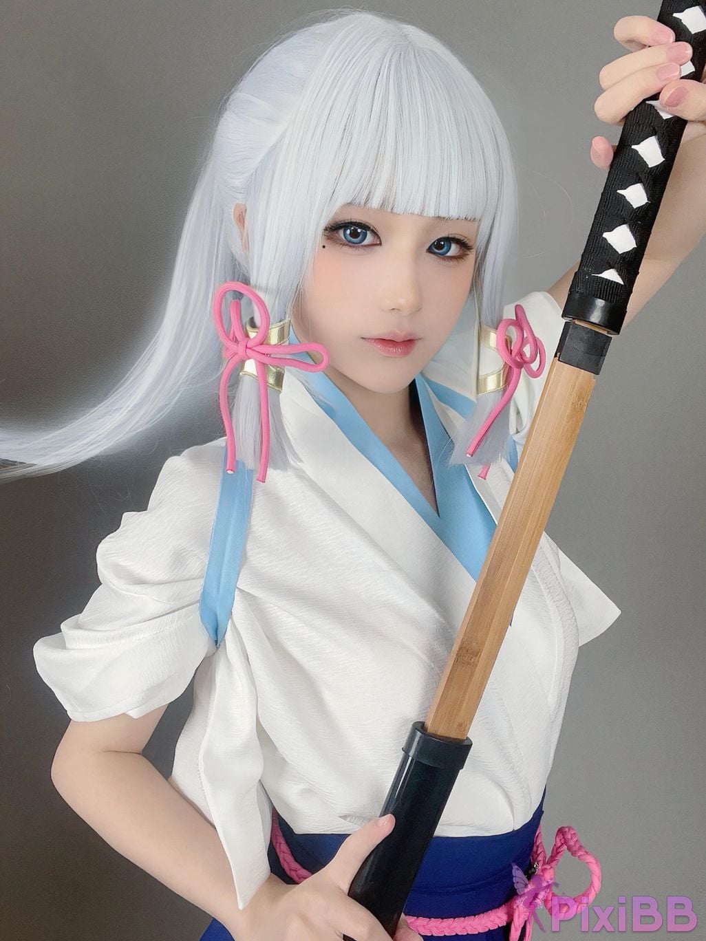 Cosplayer young love Youmeko Genshin Kamisato Ayaka PixiBB.COM 032
