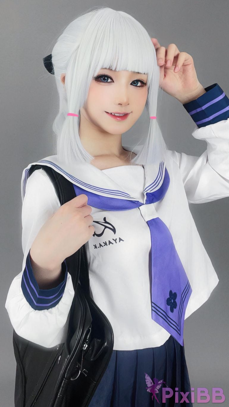 Cosplayer young love Youmeko Genshin Kamisato Ayaka PixiBB.COM 033