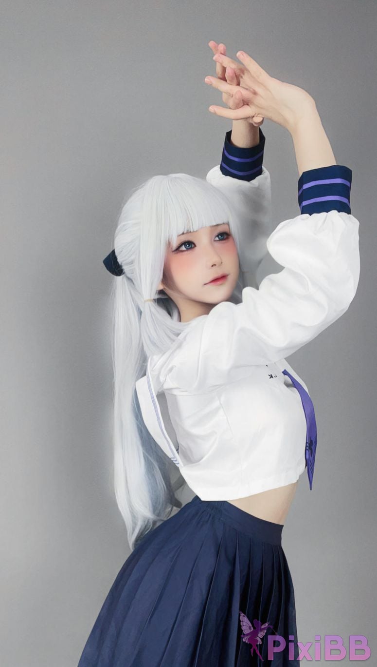 Cosplayer young love Youmeko Genshin Kamisato Ayaka PixiBB.COM 042