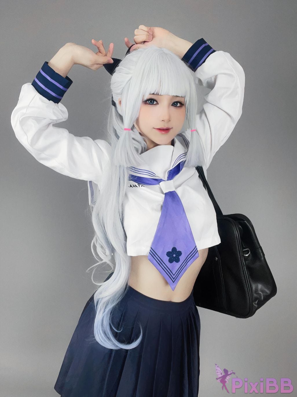 Cosplayer young love Youmeko Genshin Kamisato Ayaka PixiBB.COM 045