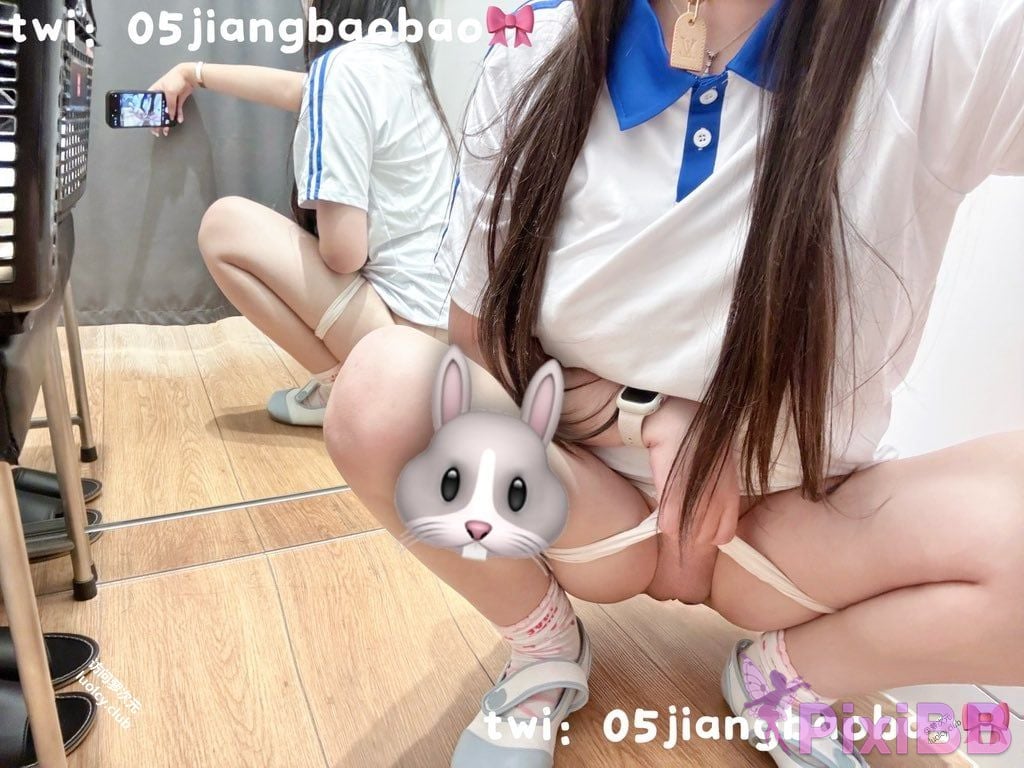 OtherXXX mengbaobaby small transparent Electric shock cute king Top twin pony tail white tiger loli private shooting subscription PixiBB.COM 009