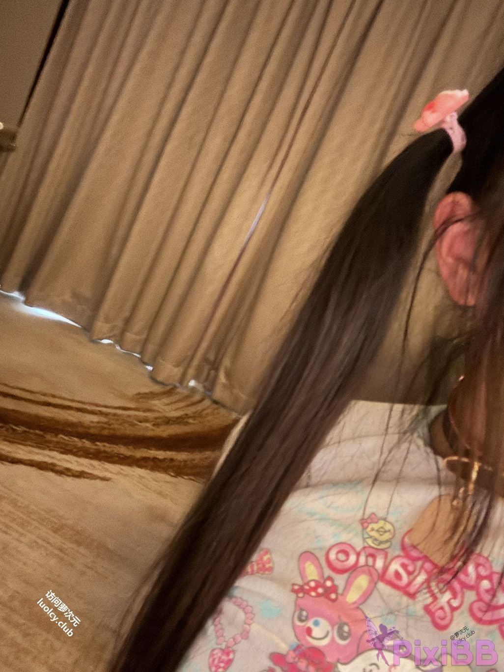 OtherXXX mengbaobaby small transparent Electric shock cute king Top twin pony tail white tiger loli private shooting subscription PixiBB.COM 034