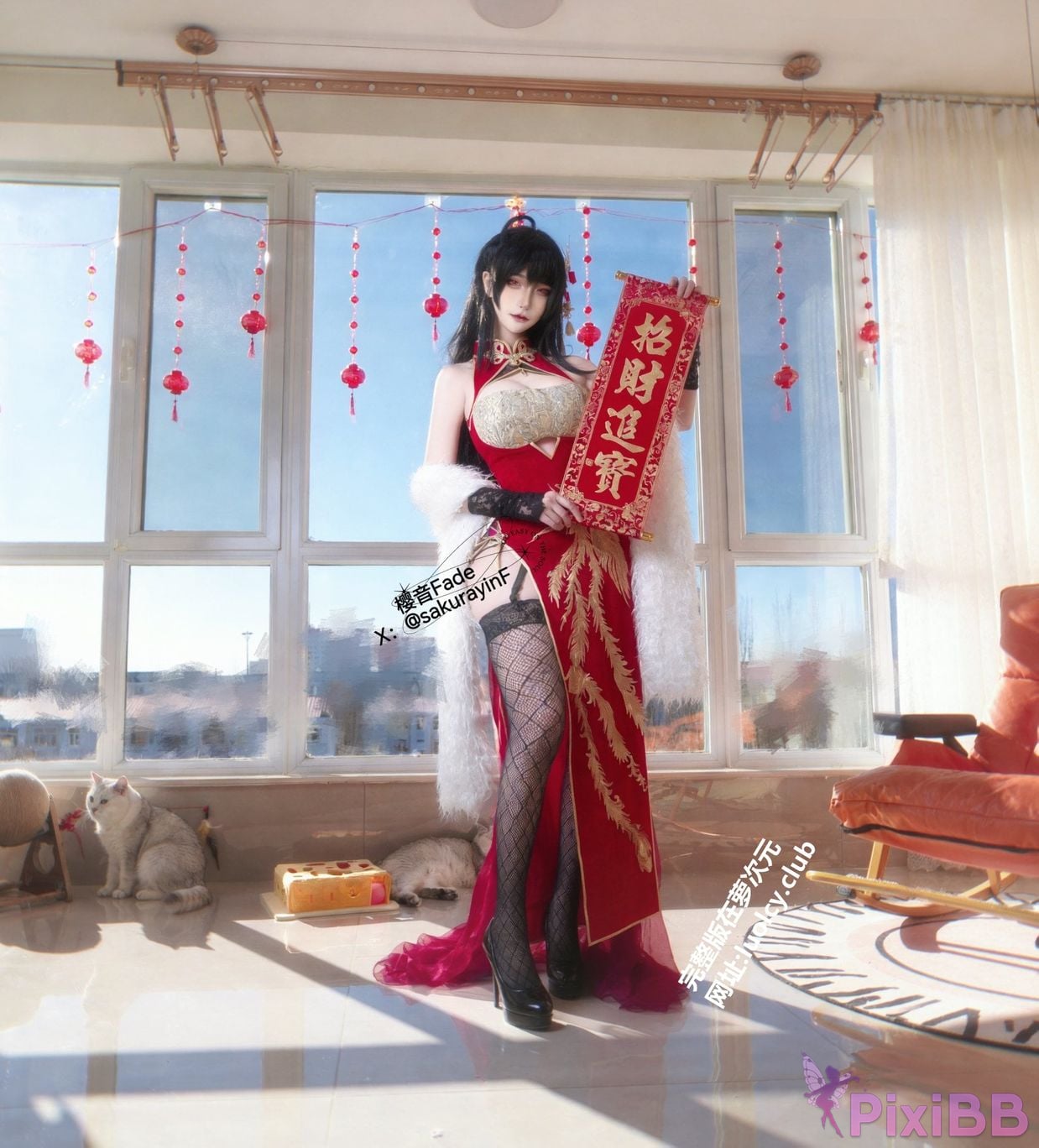 Cosplayer sakurayinF Yingyin Fade Top Big Boobs Welfare Girl PixiBB.COM 038