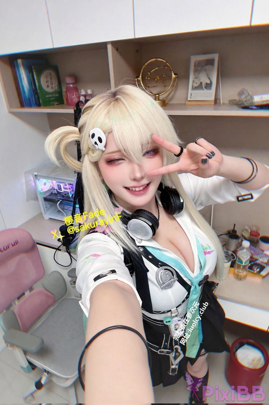 Cosplayer sakurayinF Yingyin Fade Top Big Boobs Welfare Girl PixiBB.COM 068