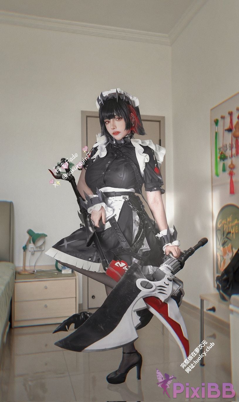 Cosplayer sakurayinF Yingyin Fade Top Big Boobs Welfare Girl PixiBB.COM 316