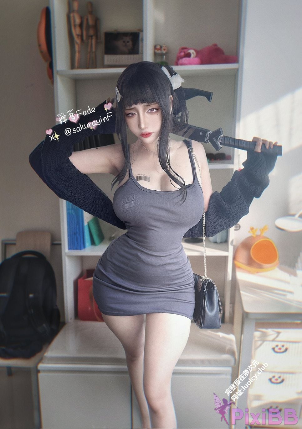 Cosplayer sakurayinF Yingyin Fade Top Big Boobs Welfare Girl PixiBB.COM 348