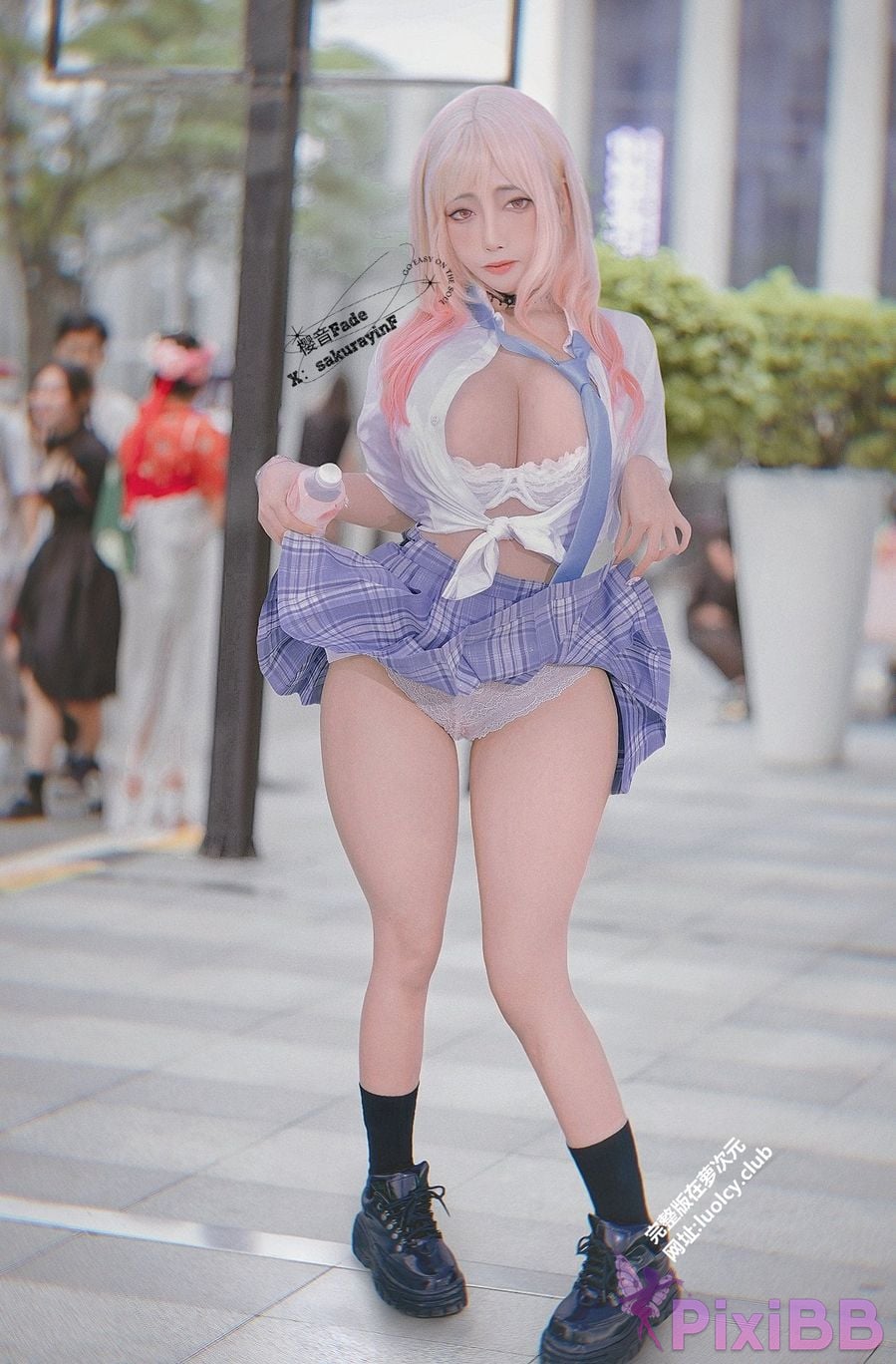 Cosplayer sakurayinF Yingyin Fade Top Big Boobs Welfare Girl PixiBB.COM 414