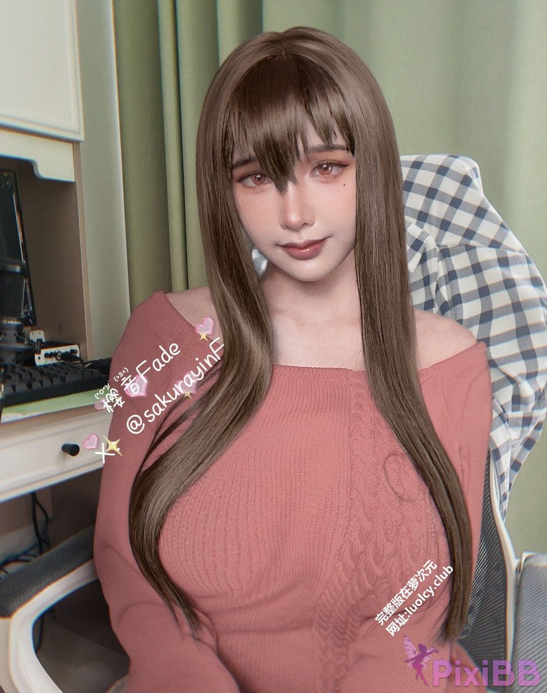 Cosplayer sakurayinF Yingyin Fade Top Big Boobs Welfare Girl PixiBB.COM 505
