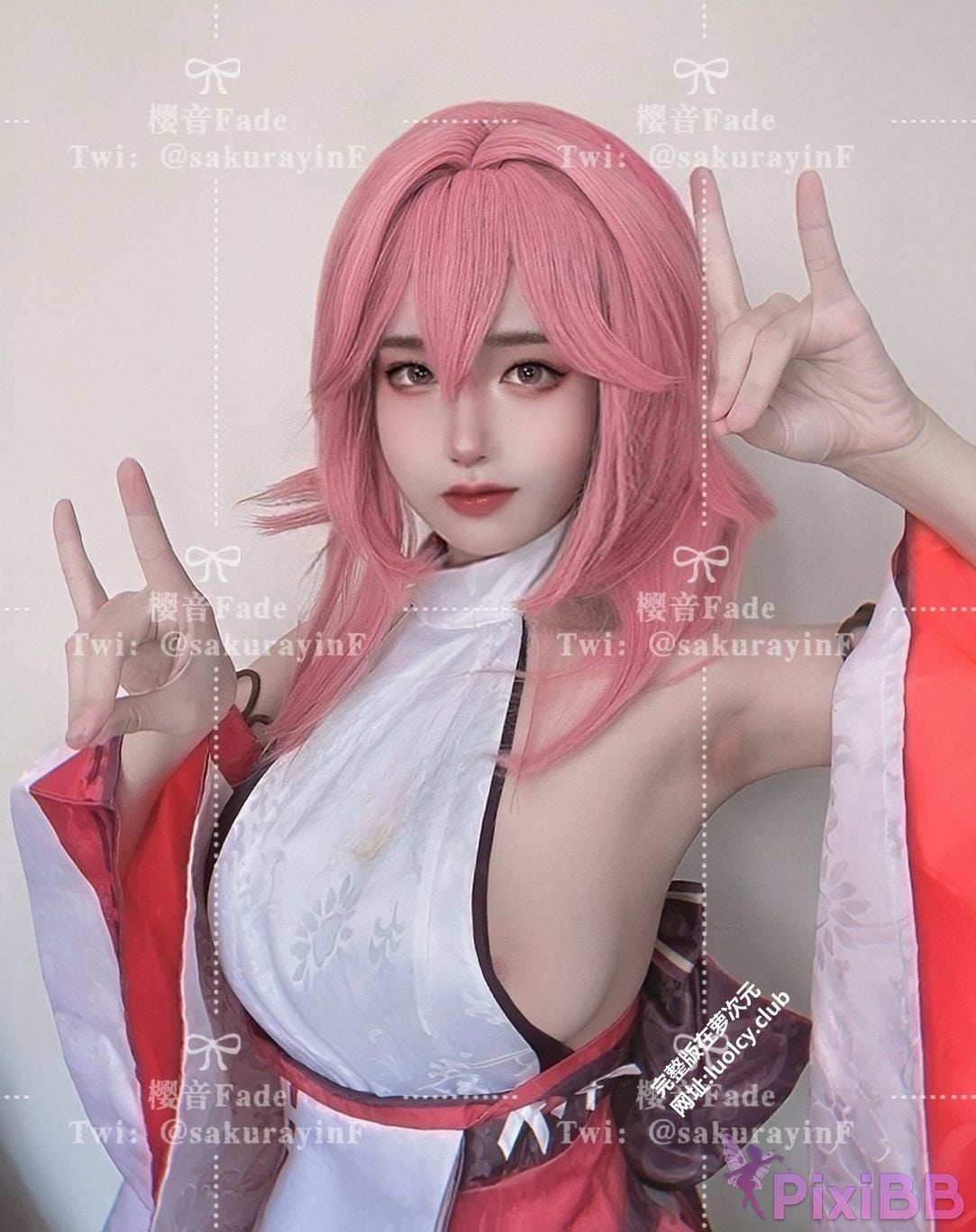 Cosplayer sakurayinF Yingyin Fade Top Big Boobs Welfare Girl PixiBB.COM 557