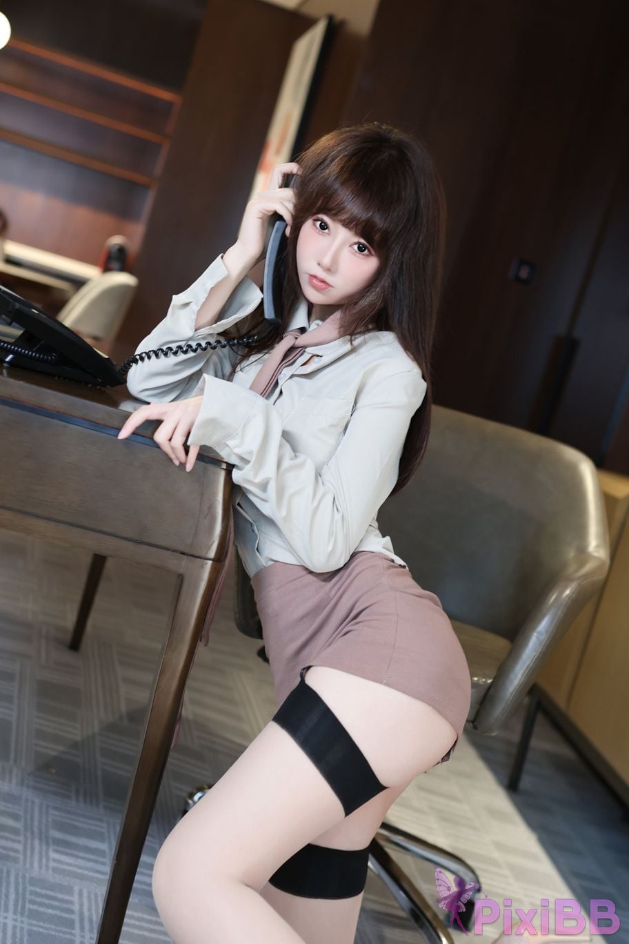 No watermark for in app purchases Bai Xiaoxiao XIUREN model Korean school girls tied up PixiBB.COM 015