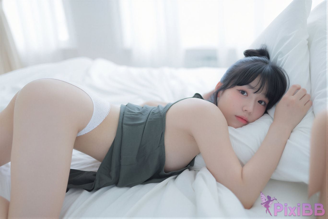 AI Enhanced Yui Green PixiBB.COM 051