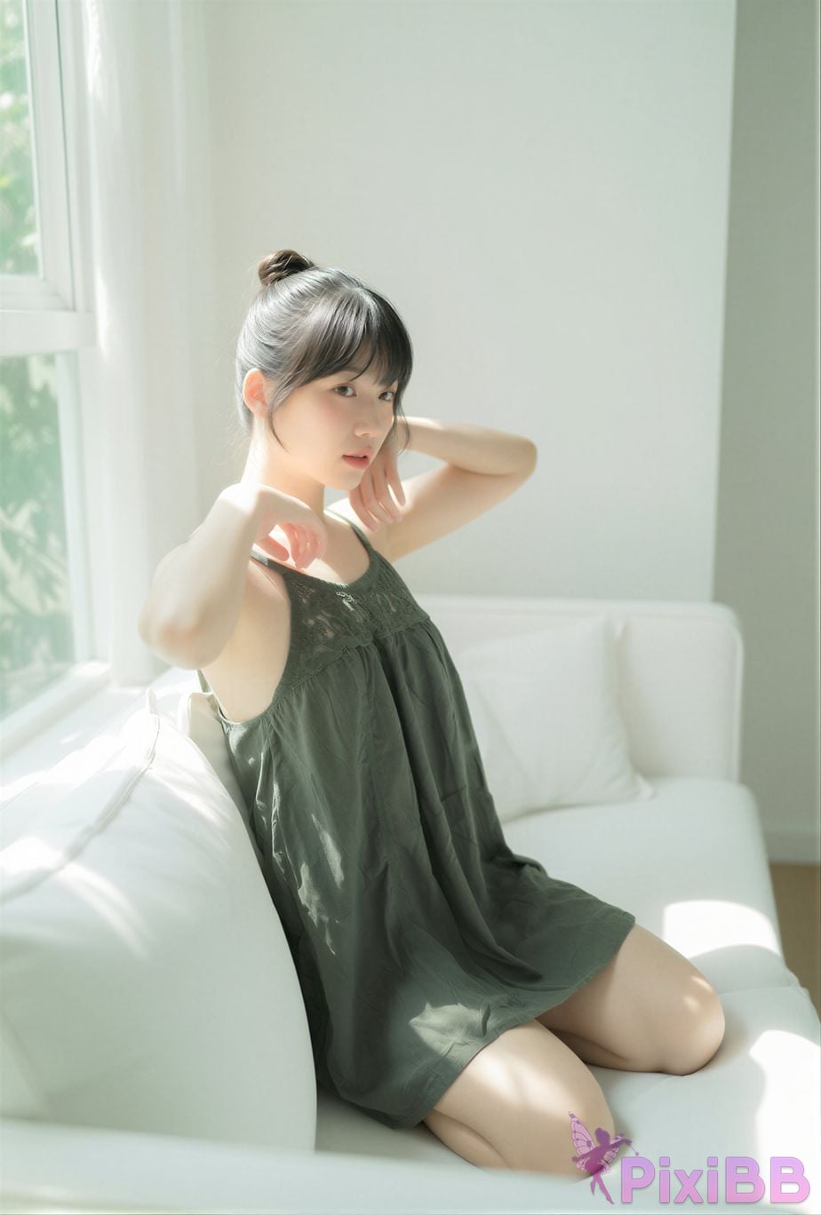 AI Enhanced Yui Green PixiBB.COM 090