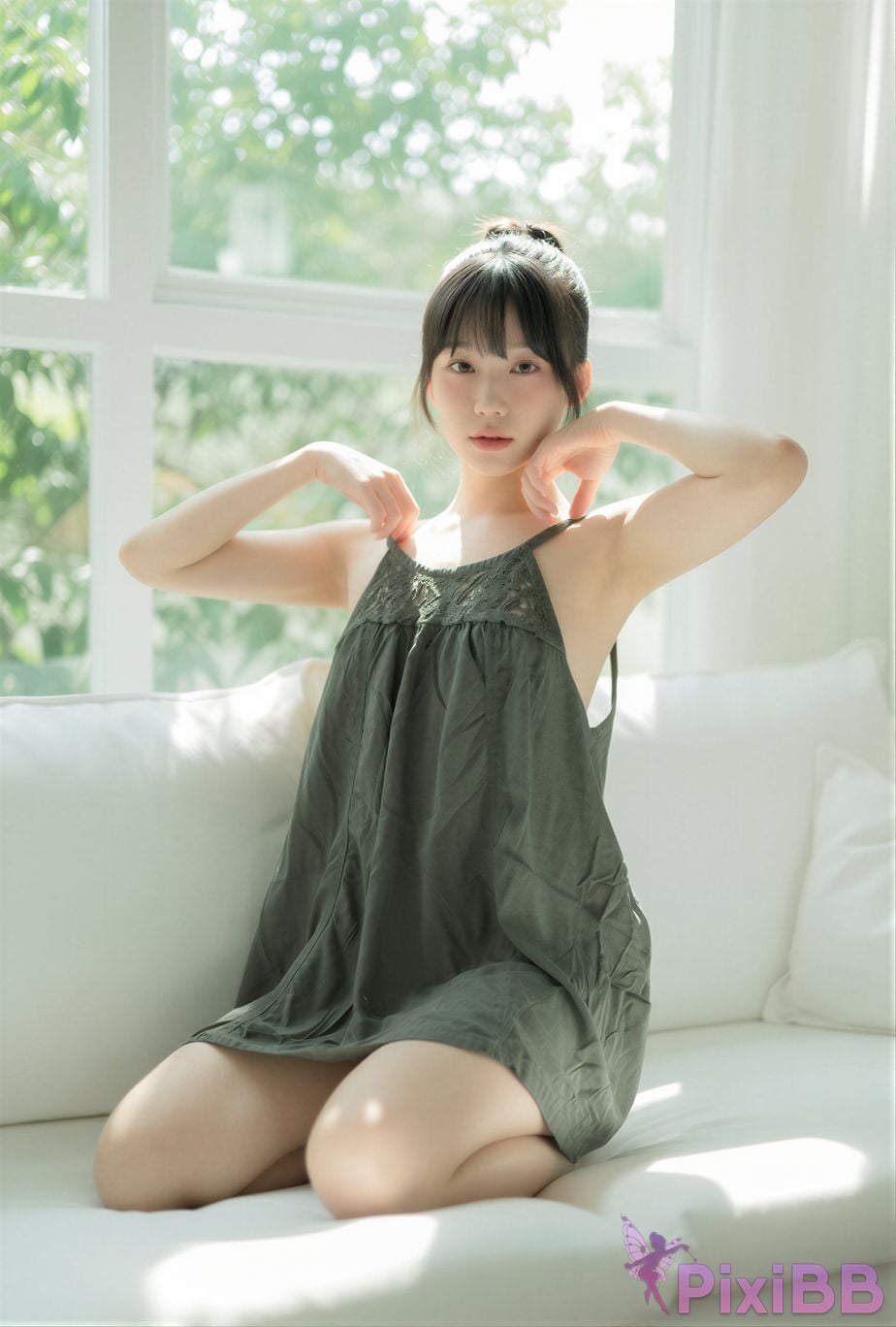 AI Enhanced Yui Green PixiBB.COM 091