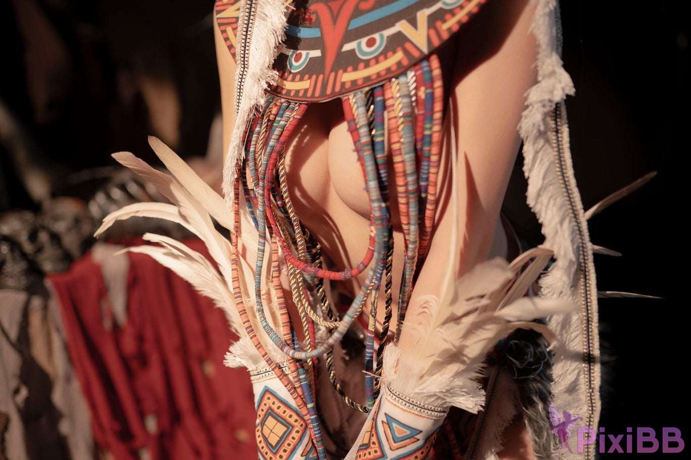 Cosplayer Bangni Bonnie Soul of the Tribe Indian purple dragon PixiBB.COM 047