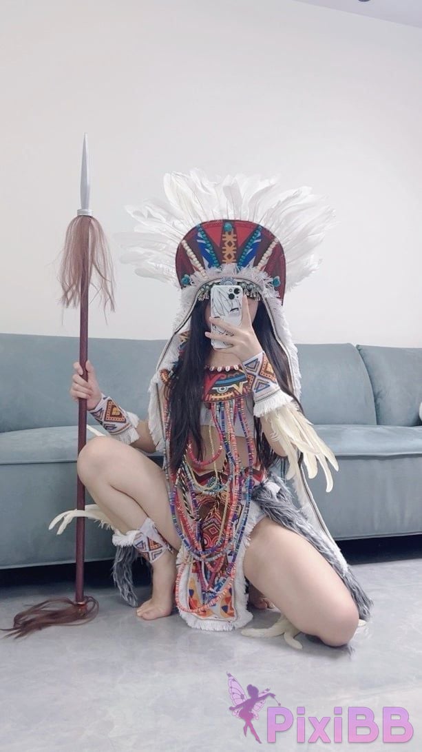 Cosplayer Bangni Bonnie Soul of the Tribe Indian purple dragon PixiBB.COM 105.JPG