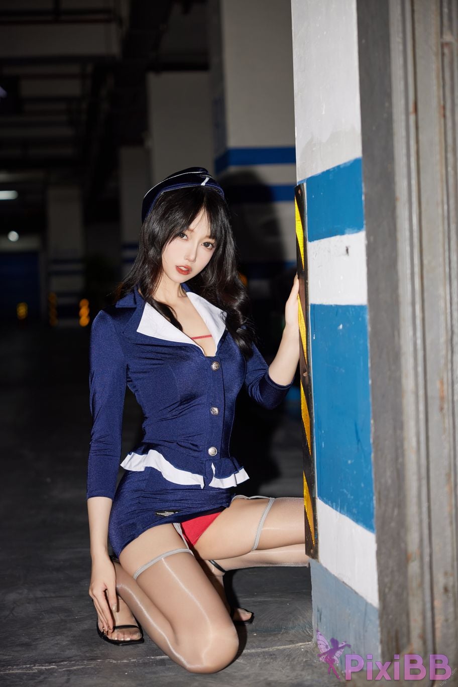 No watermark for in app purchases Yueer Yue er Sexy instructor uniform PixiBB.COM 017