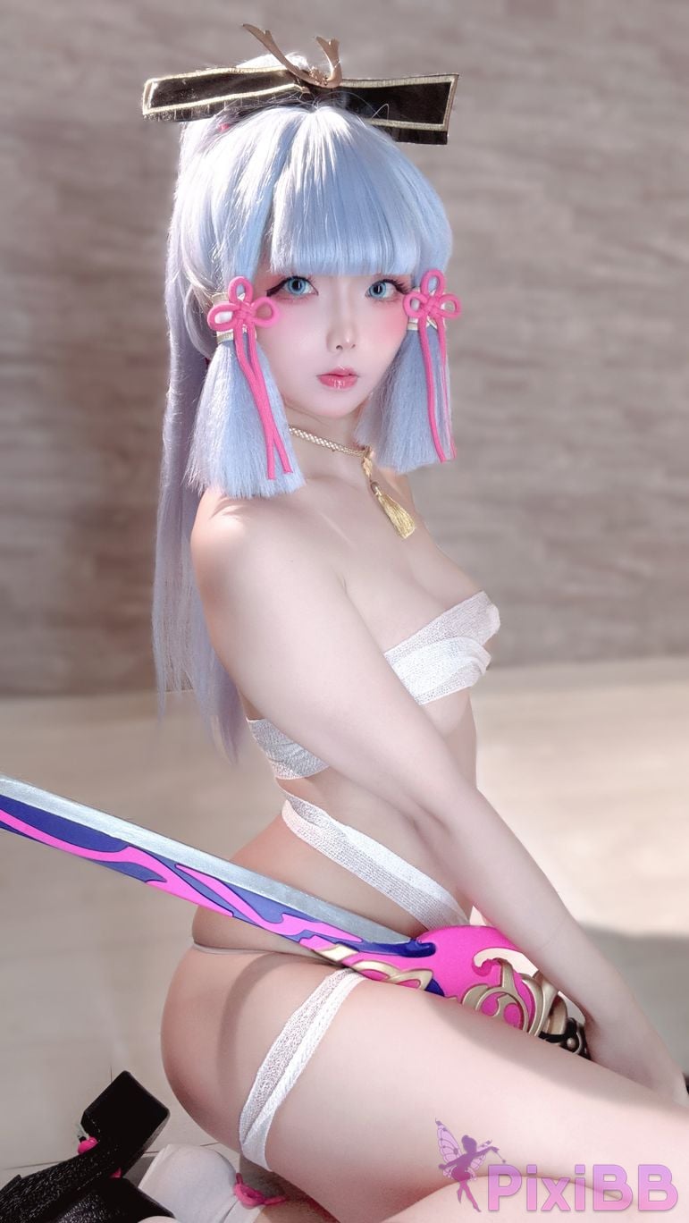 Cosplayer chuchu 007 Kamisato Ayaka PixiBB.COM 004