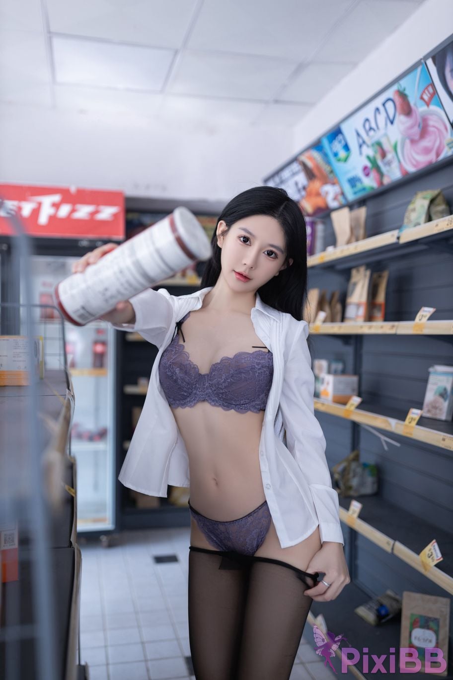 No watermark for in app purchases Xie Xiaoan XIUREN Model Supermarket Cashier Professional Women Mature and Beautiful PixiBB.COM 068