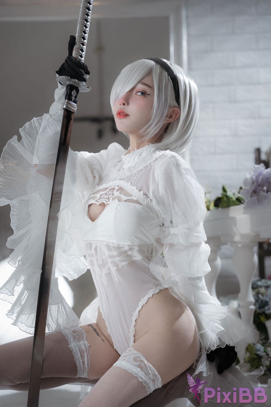 Cosplayer Le Josette 2B Bride PixiBB.COM 002