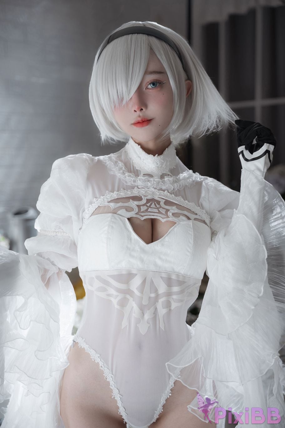 Cosplayer Le Josette 2B Bride PixiBB.COM 003