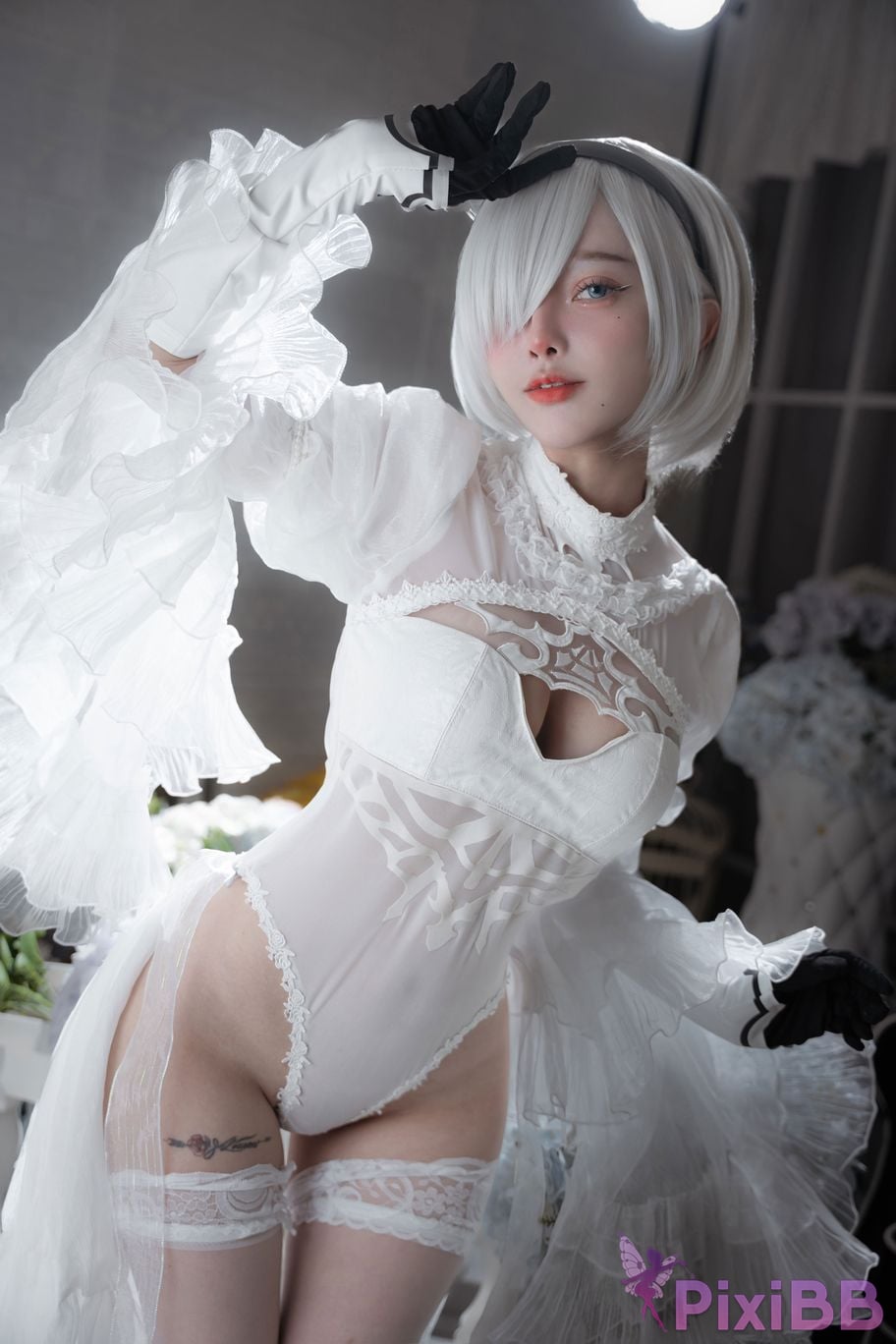 Cosplayer Le Josette 2B Bride PixiBB.COM 007
