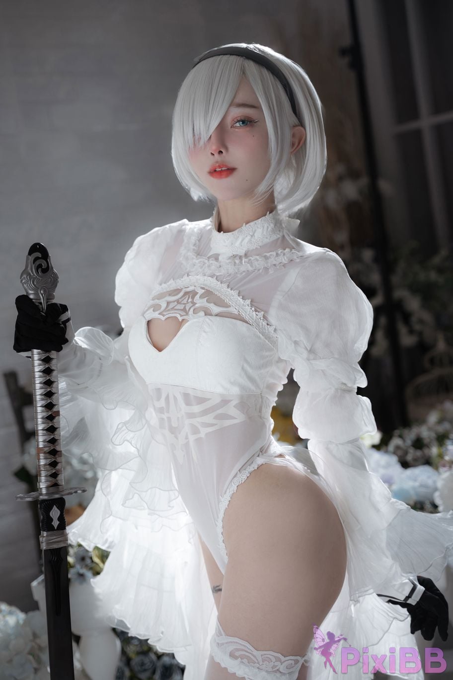 Cosplayer Le Josette 2B Bride PixiBB.COM 011