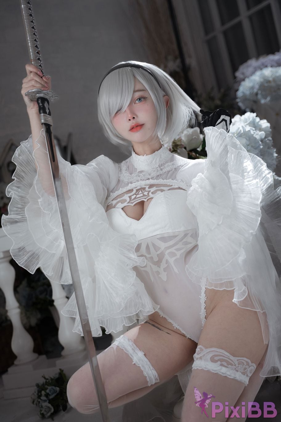 Cosplayer Le Josette 2B Bride PixiBB.COM 014