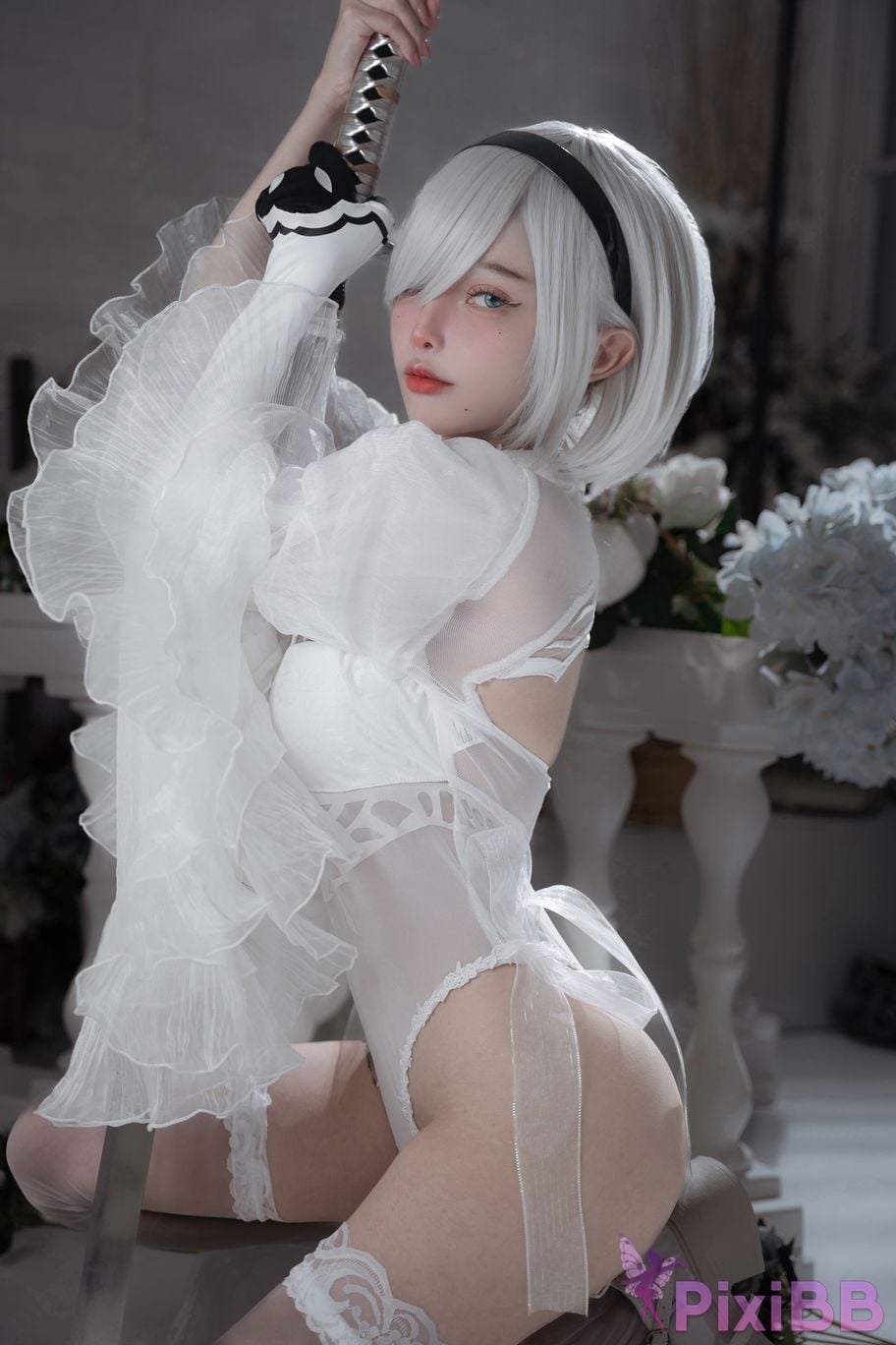 Cosplayer Le Josette 2B Bride PixiBB.COM 016