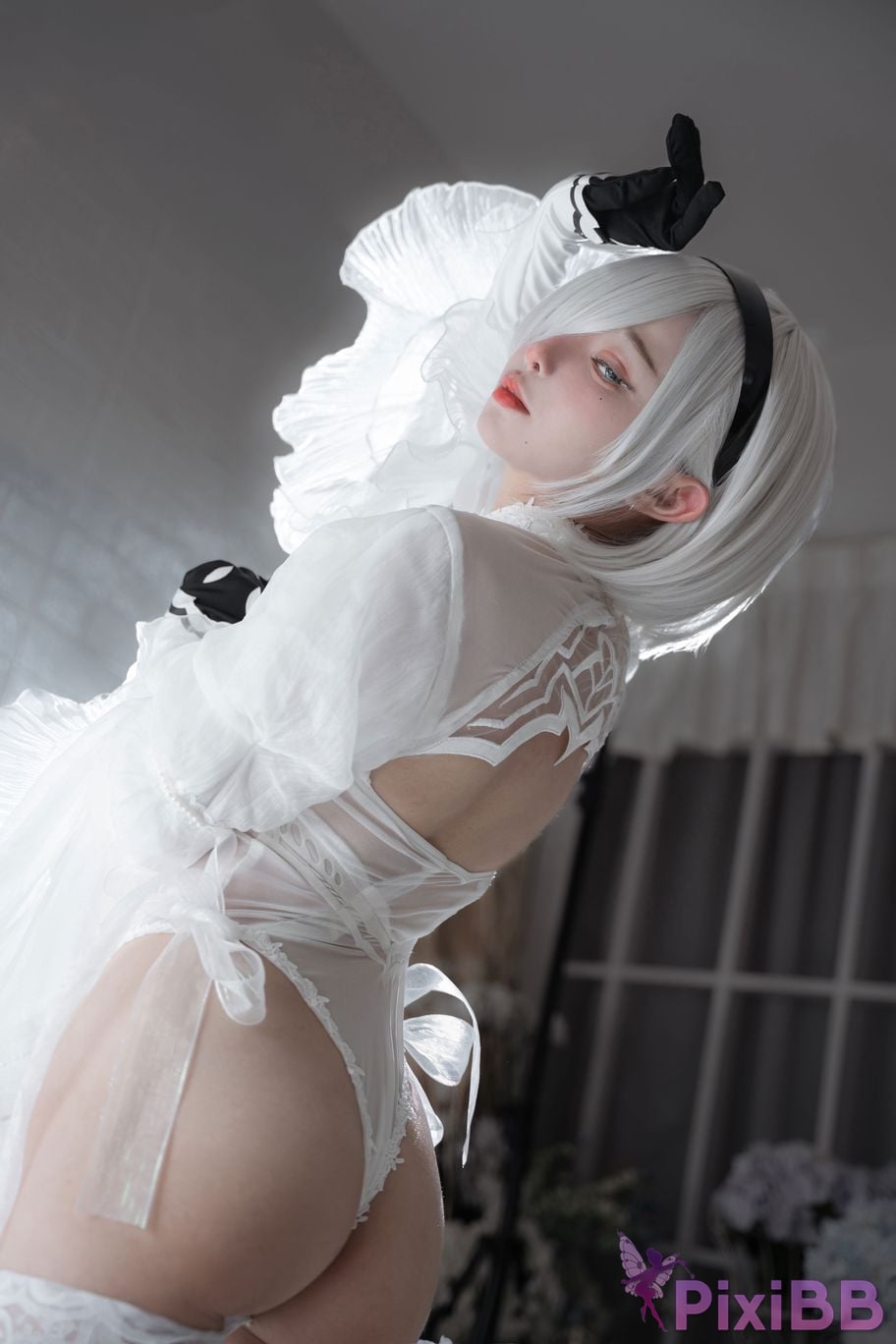 Cosplayer Le Josette 2B Bride PixiBB.COM 023