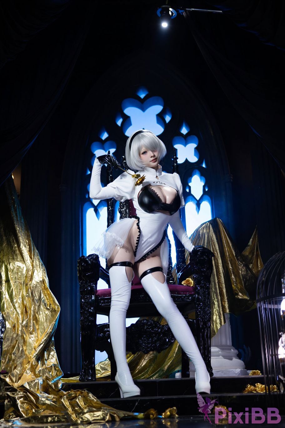 Cosplayer Yuno Shimizu Neil 2B Azure suit PixiBB.COM 013