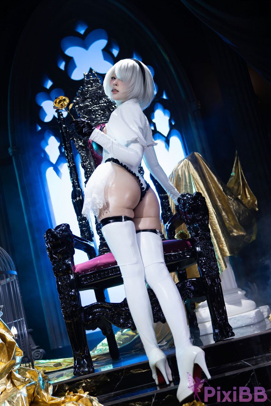 Cosplayer Yuno Shimizu Neil 2B Azure suit PixiBB.COM 014