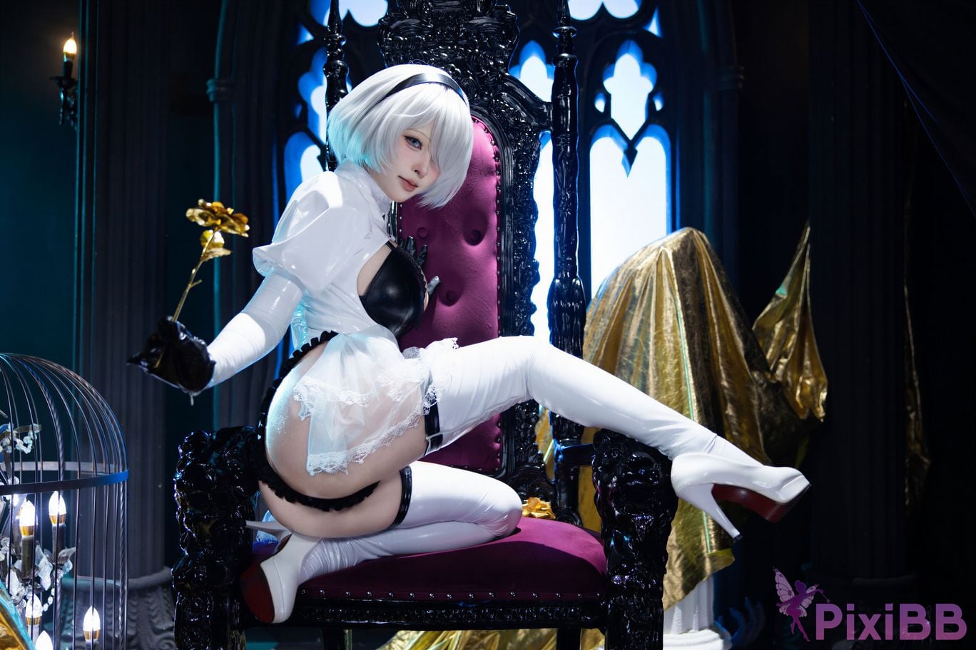 Cosplayer Yuno Shimizu Neil 2B Azure suit PixiBB.COM 026
