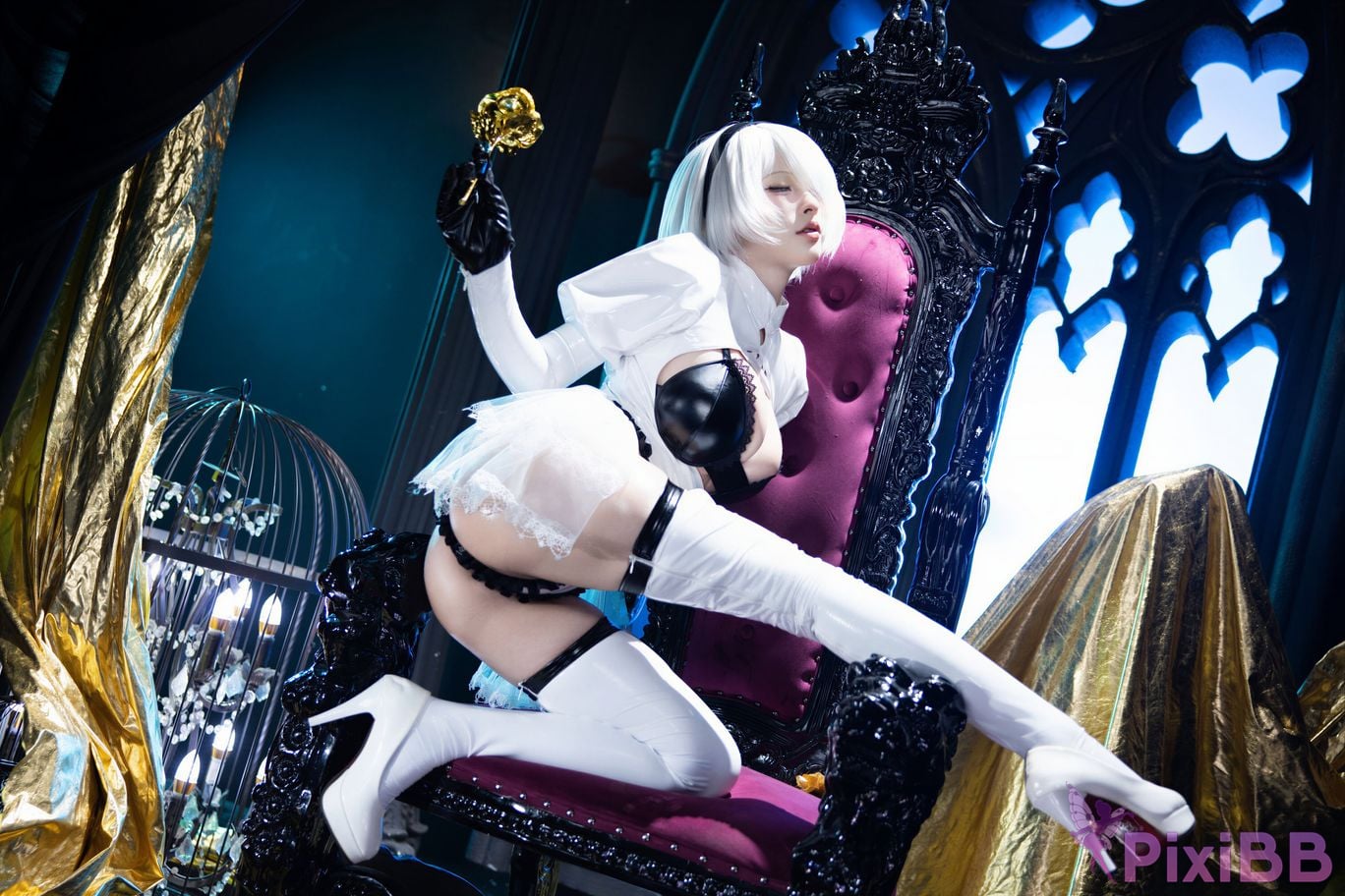 Cosplayer Yuno Shimizu Neil 2B Azure suit PixiBB.COM 032