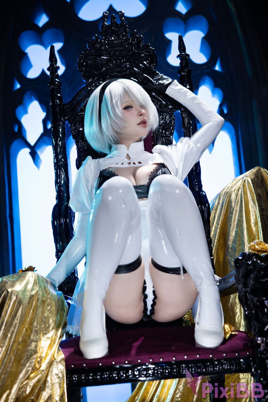 Cosplayer Yuno Shimizu Neil 2B Azure suit PixiBB.COM 036