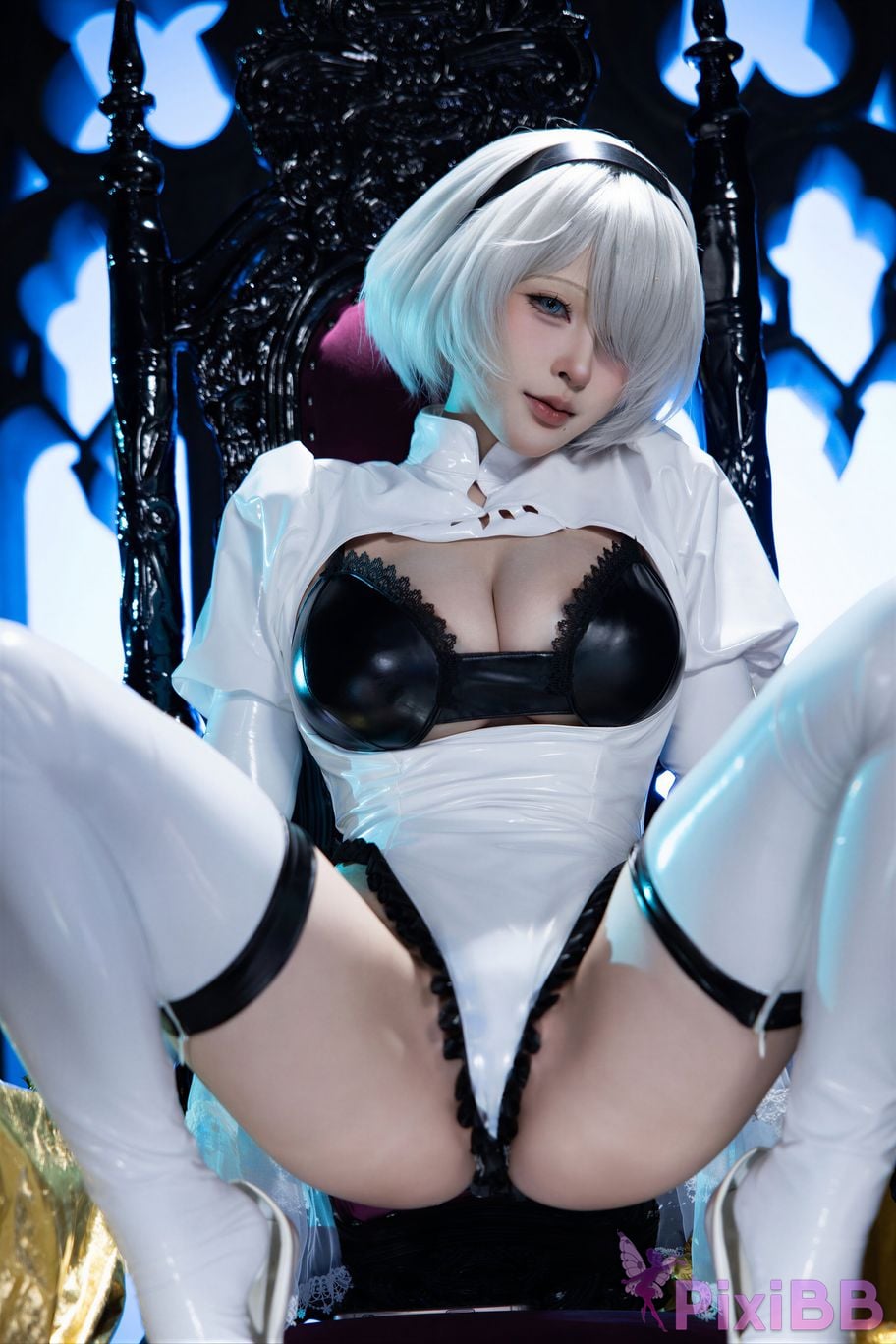 Cosplayer Yuno Shimizu Neil 2B Azure suit PixiBB.COM 037