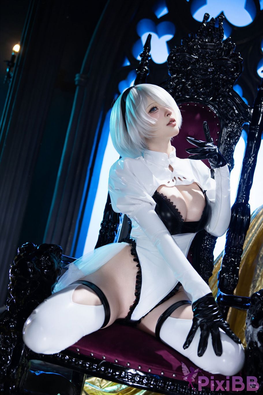 Cosplayer Yuno Shimizu Neil 2B Azure suit PixiBB.COM 044