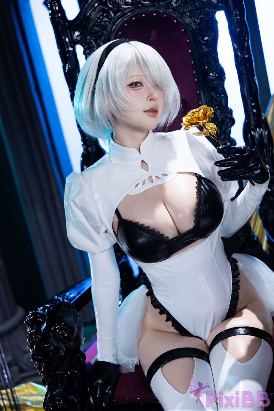 Cosplayer Yuno Shimizu Neil 2B Azure suit PixiBB.COM 046
