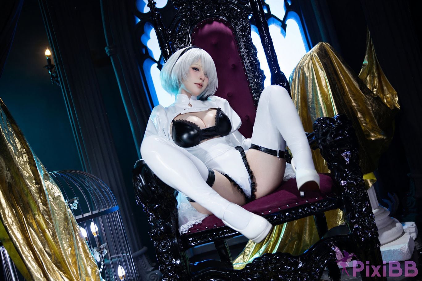 Cosplayer Yuno Shimizu Neil 2B Azure suit PixiBB.COM 056