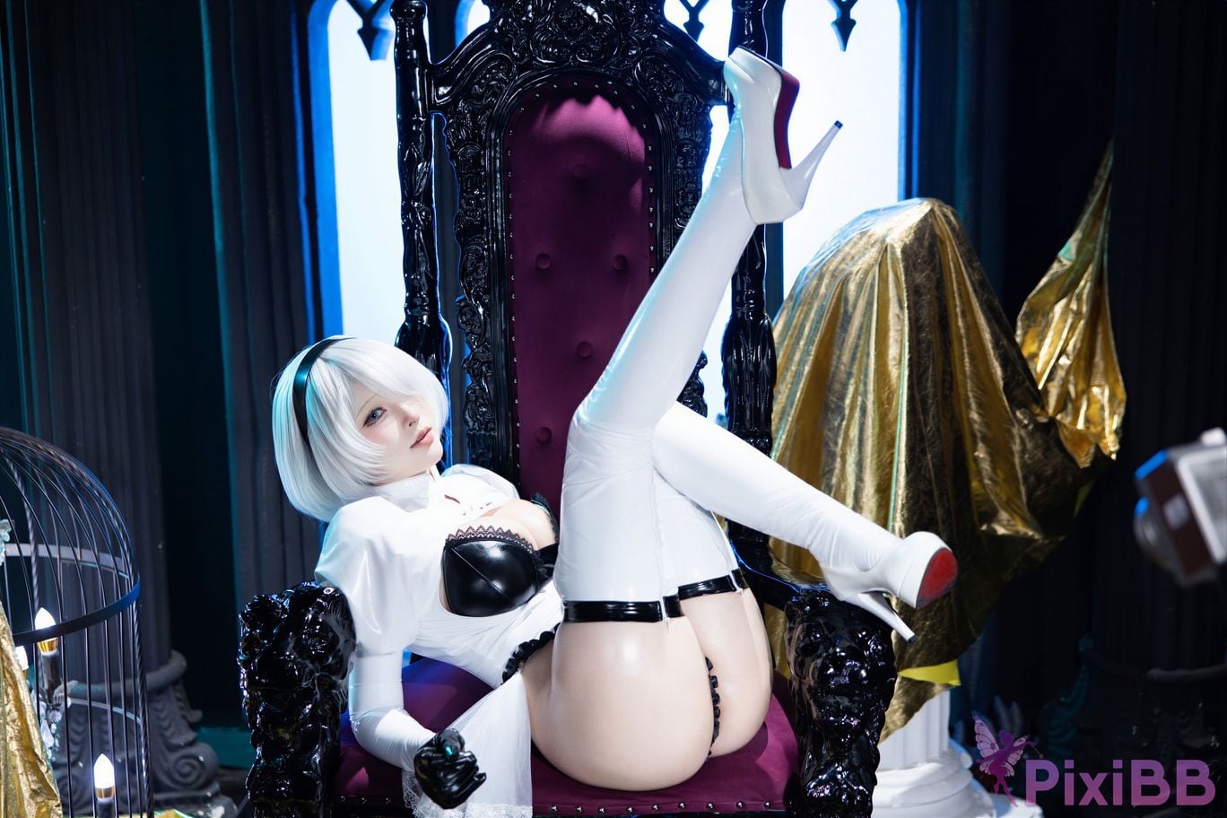 Cosplayer Yuno Shimizu Neil 2B Azure suit PixiBB.COM 058