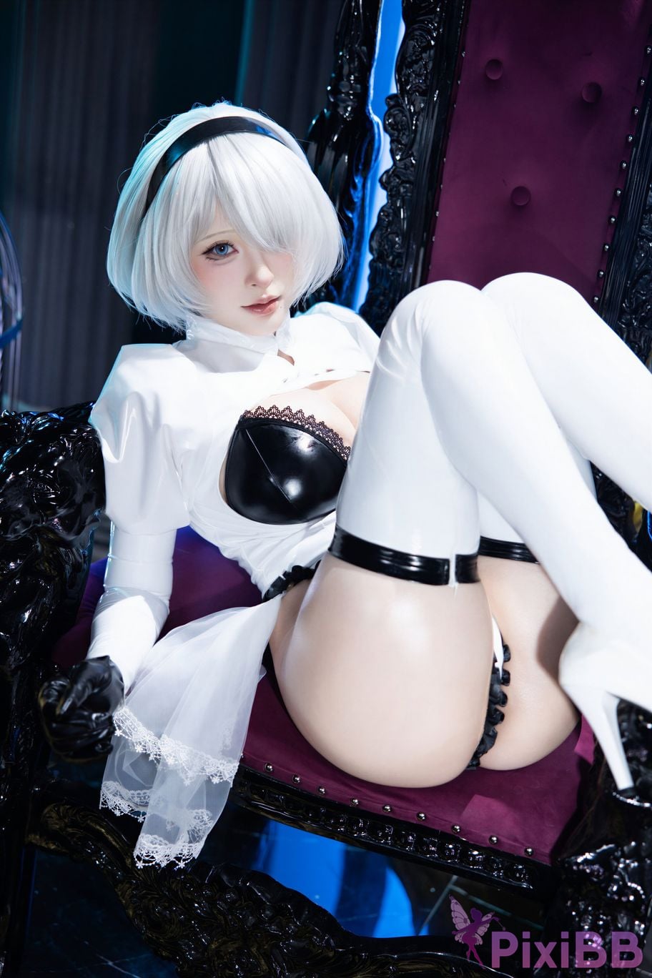 Cosplayer Yuno Shimizu Neil 2B Azure suit PixiBB.COM 060