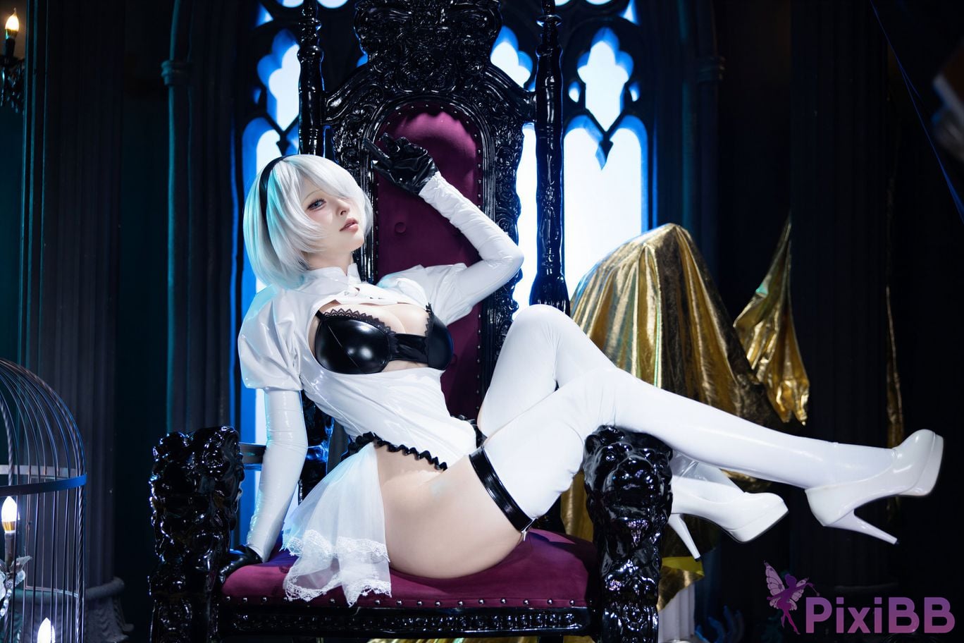 Cosplayer Yuno Shimizu Neil 2B Azure suit PixiBB.COM 064