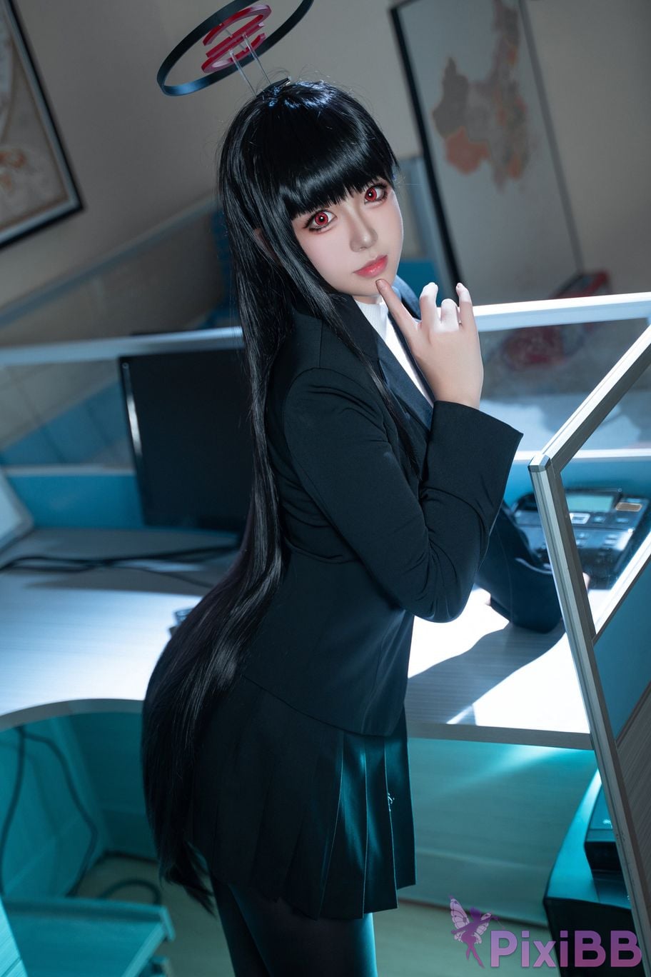 Cosplayer Husensen Blue Archive Rion Moon PixiBB.COM 004
