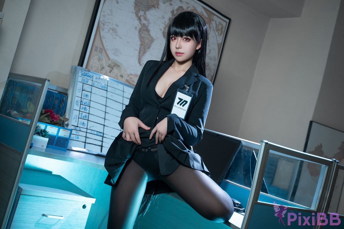 Cosplayer Husensen Blue Archive Rion Moon PixiBB.COM 005