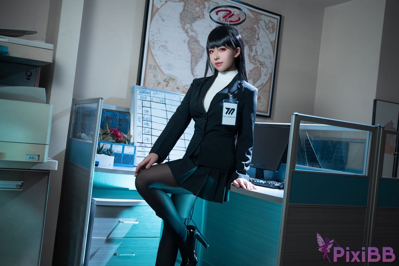 Cosplayer Husensen Blue Archive Rion Moon PixiBB.COM 012