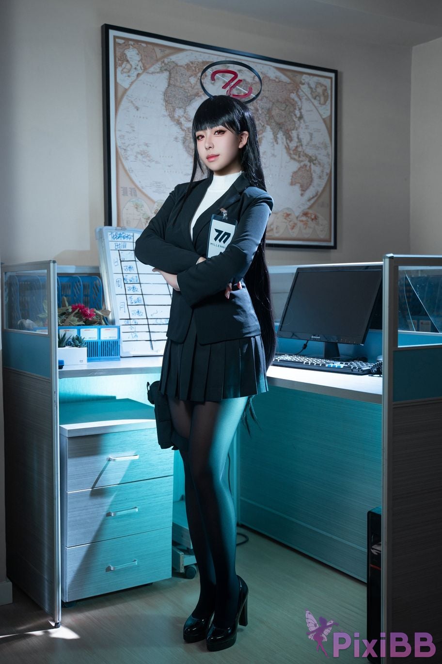 Cosplayer Husensen Blue Archive Rion Moon PixiBB.COM 030