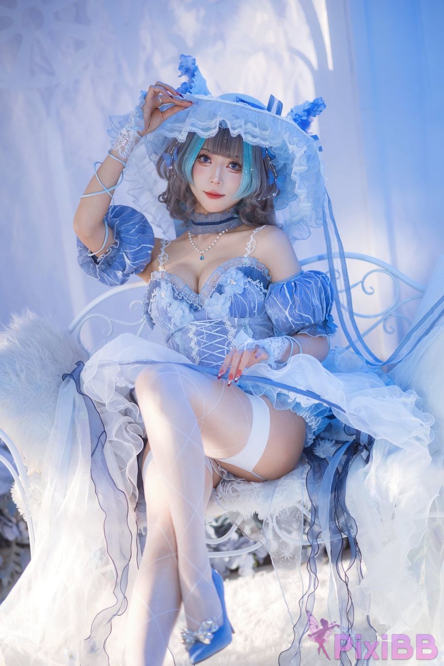 Cosplayer Money cold Cheshire Scrap Blue PixiBB.COM 002