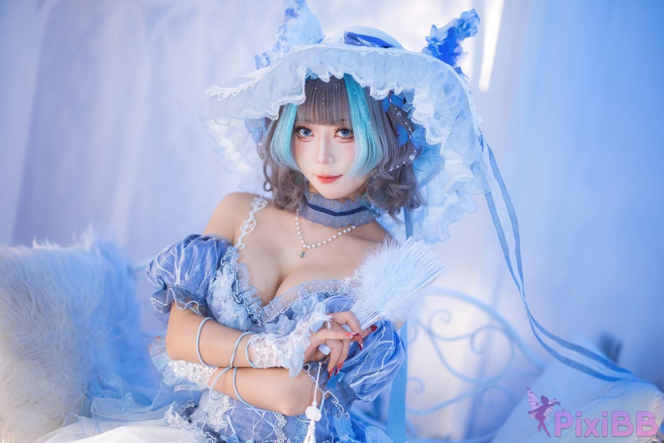 Cosplayer Money cold Cheshire Scrap Blue PixiBB.COM 004